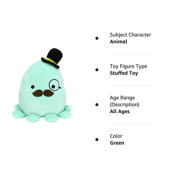 Squishmallows 12-Inch Fancy Octopus - Add Zobey to Your Squad, Ultrasoft Stuffe - Picture 9 of 15